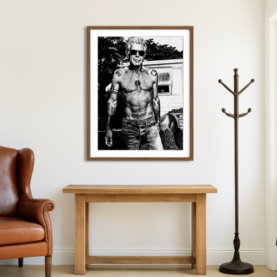 AUTO-MOCKUP ROOM | Bourdain Ripped in Ink Wall Art