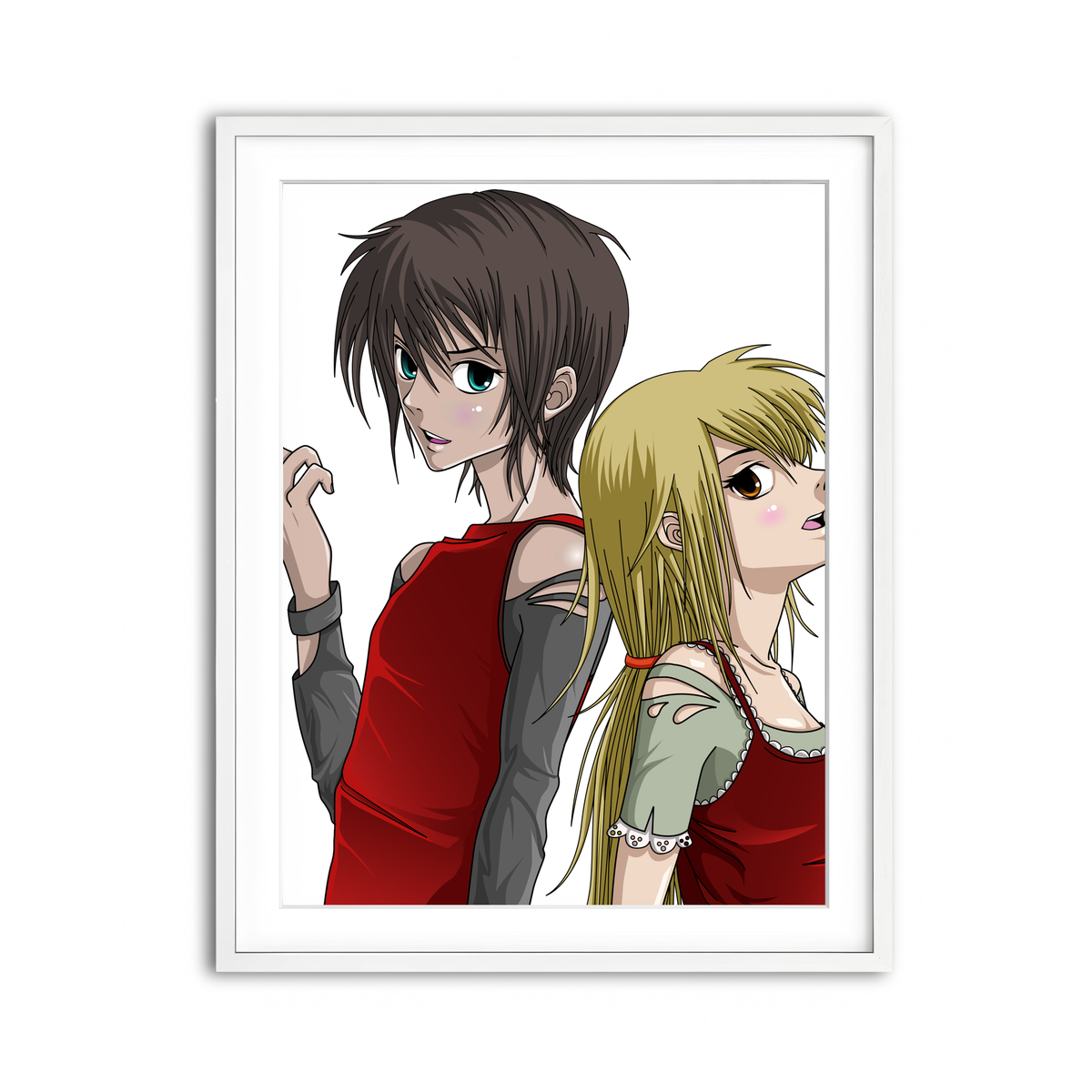 Framed Print 3x4 White