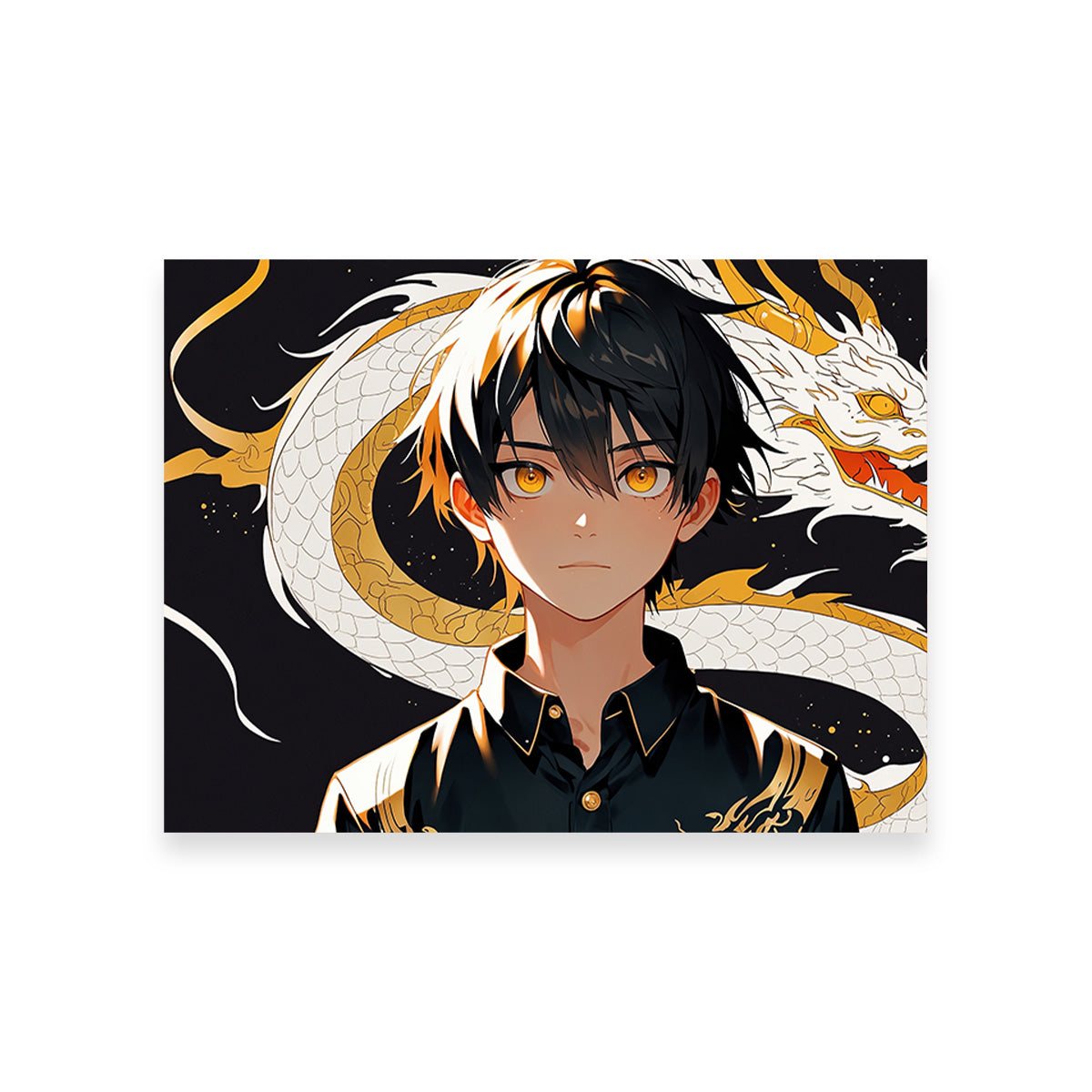 Boy with Dragon Wall Art