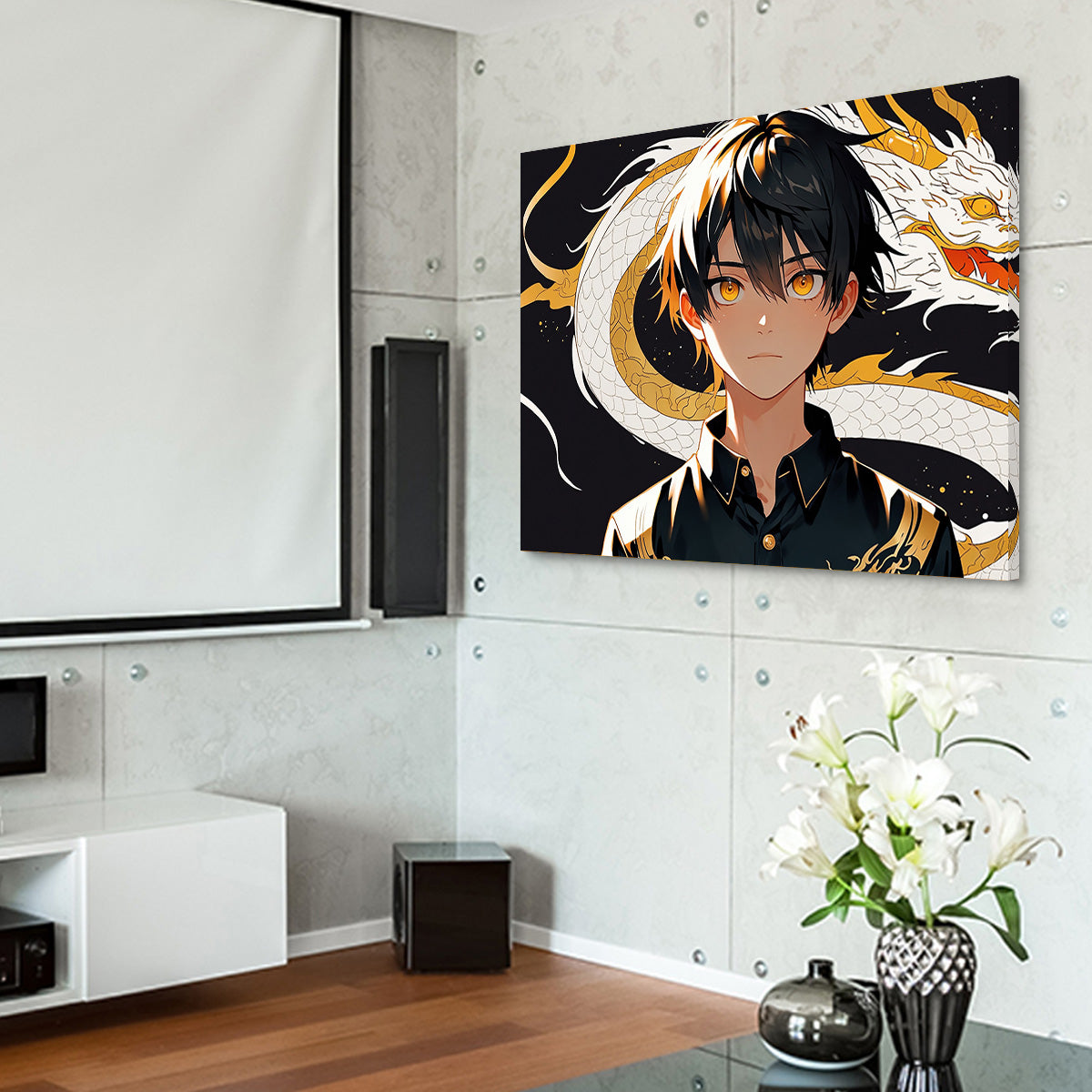Boy with Dragon Wall Art