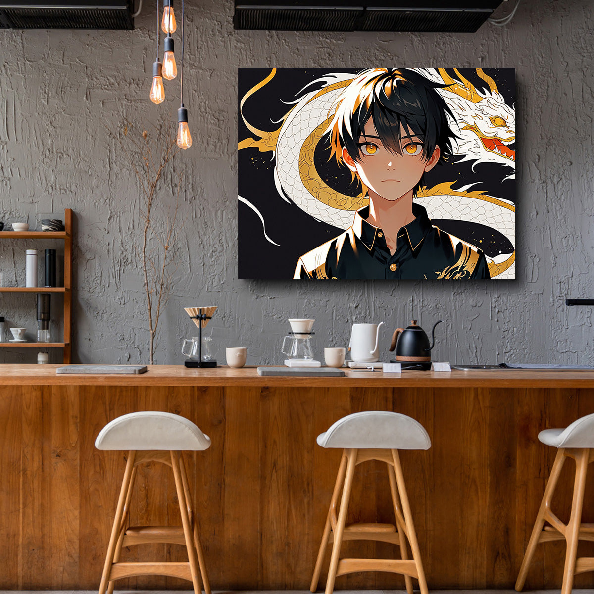 Boy with Dragon Wall Art