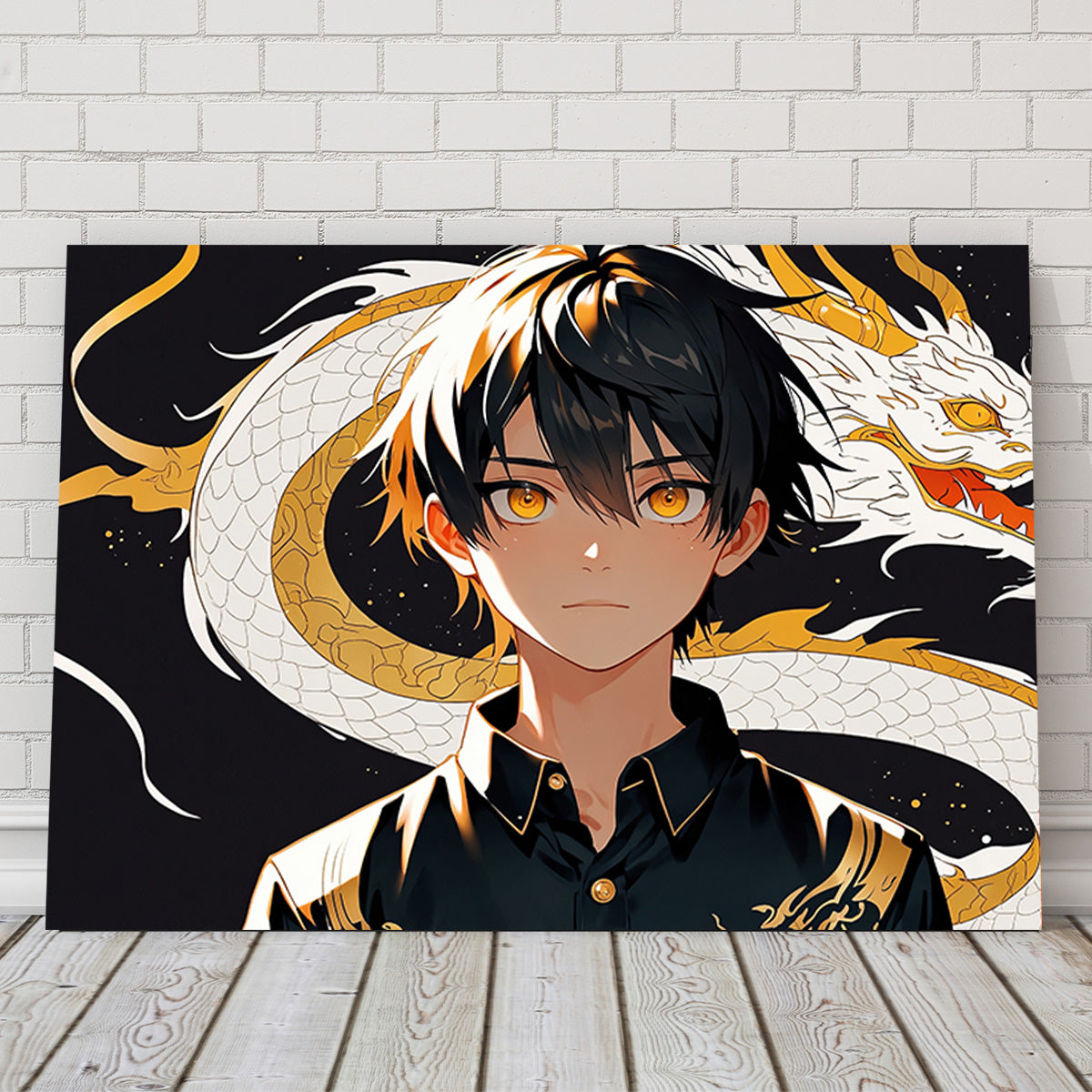 Boy with Dragon Wall Art