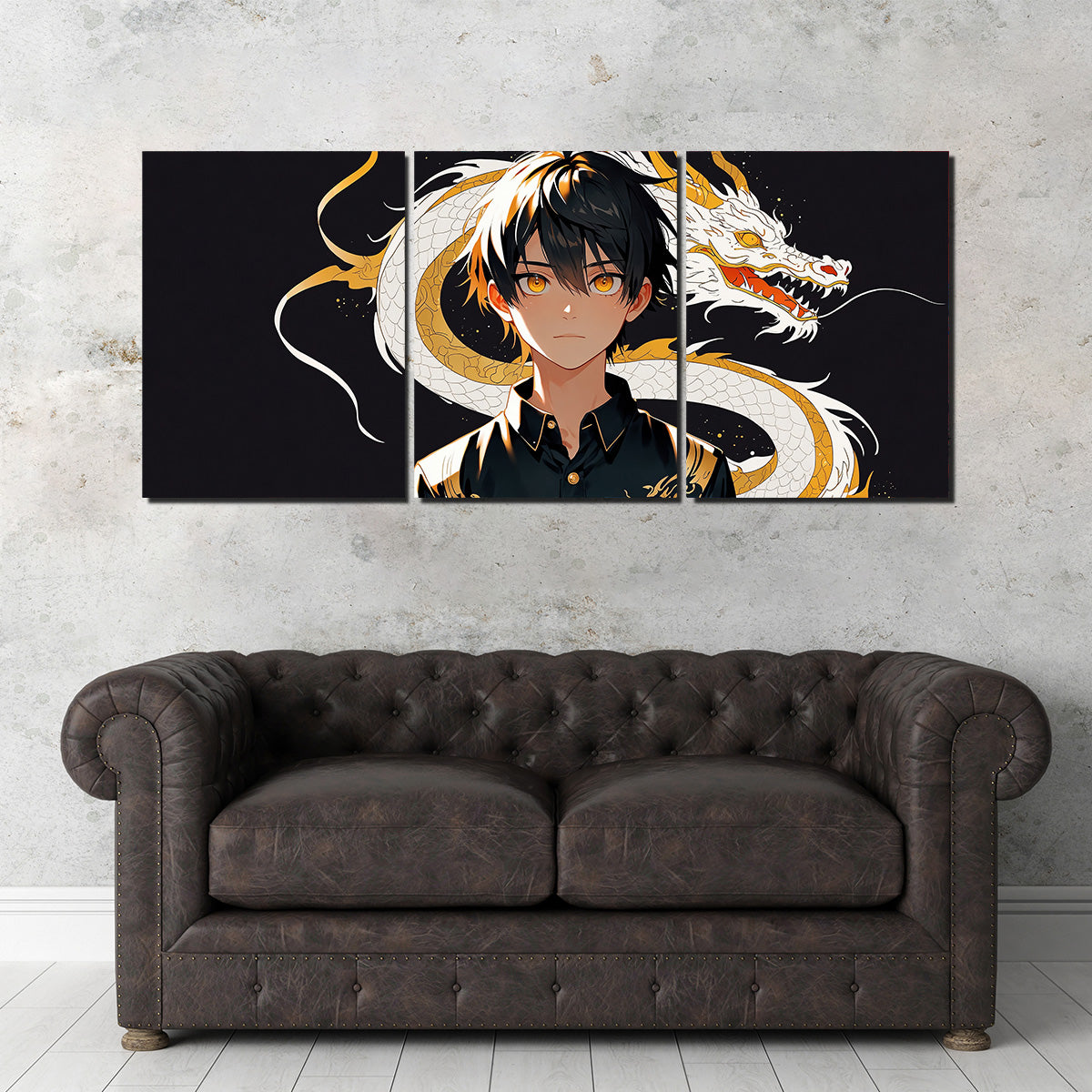 Boy with Dragon Wall Art