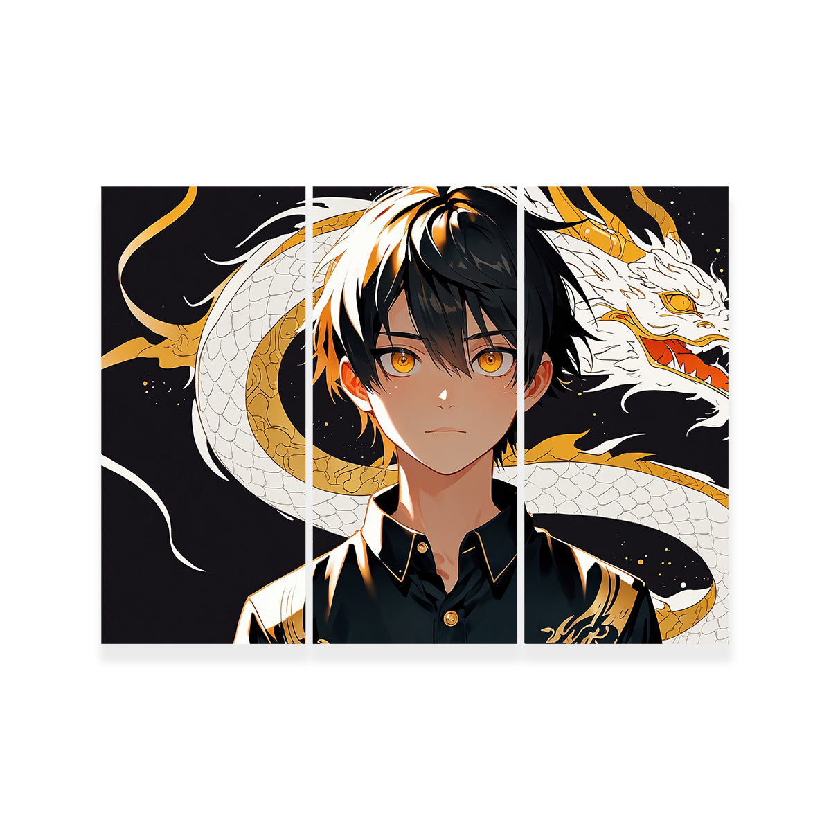 Boy with Dragon Wall Art