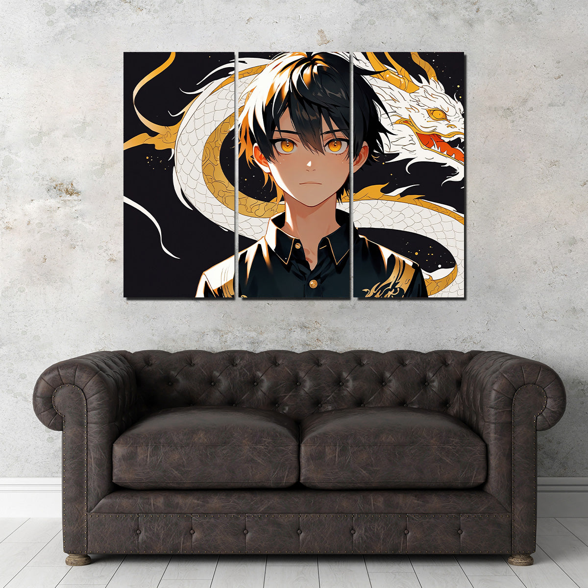 Boy with Dragon Wall Art