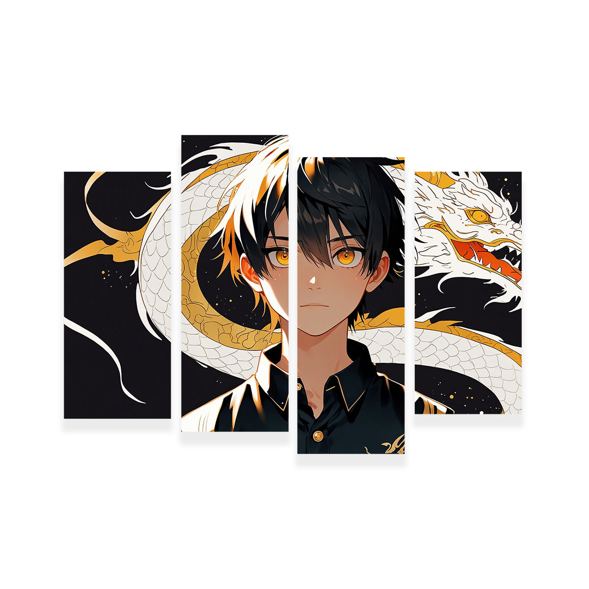 Boy with Dragon Wall Art