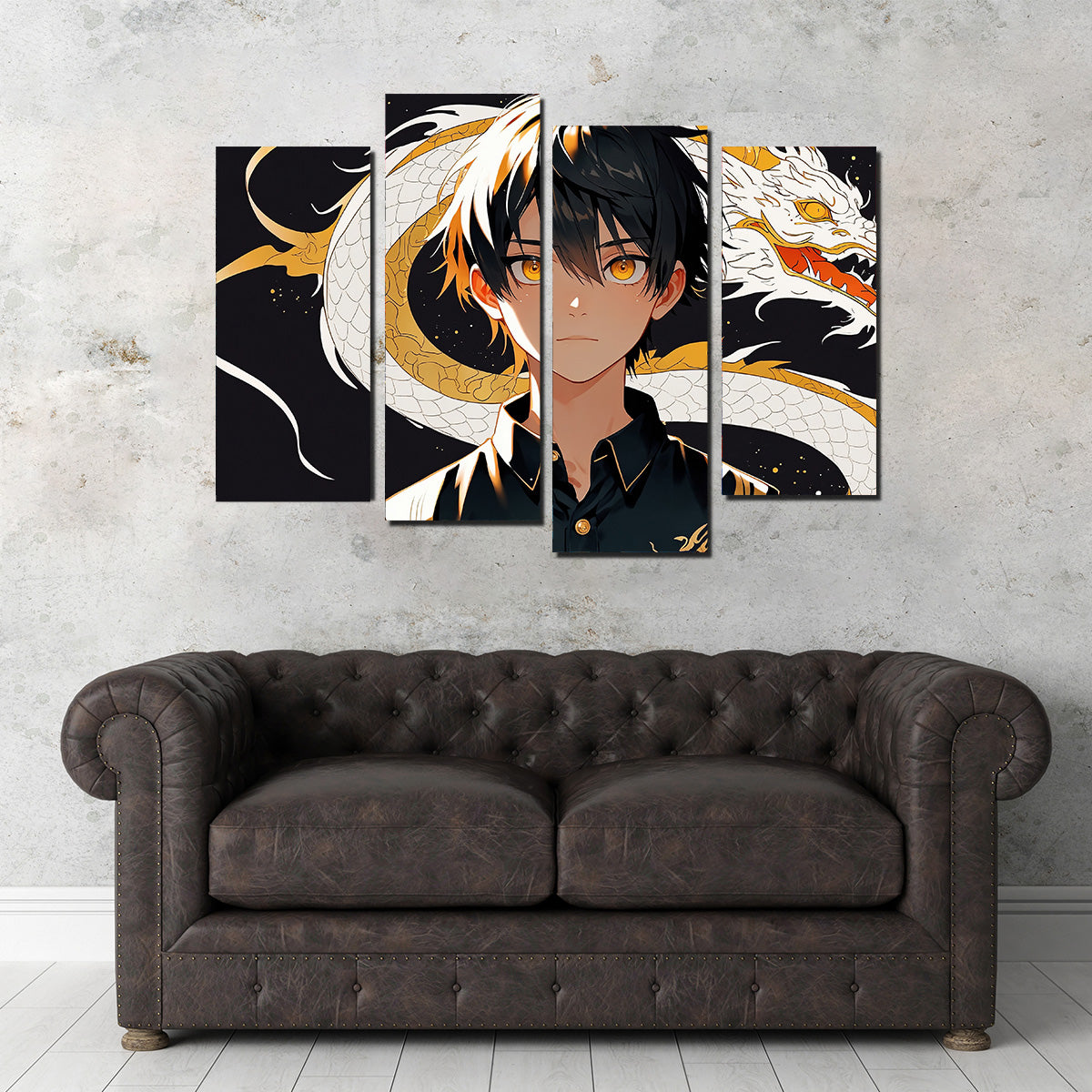 Boy with Dragon Wall Art