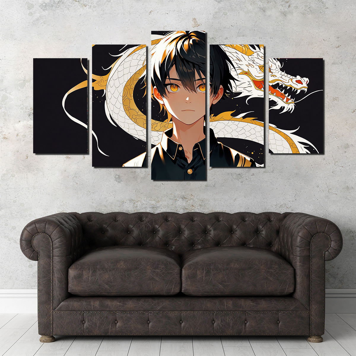 Boy with Dragon Wall Art