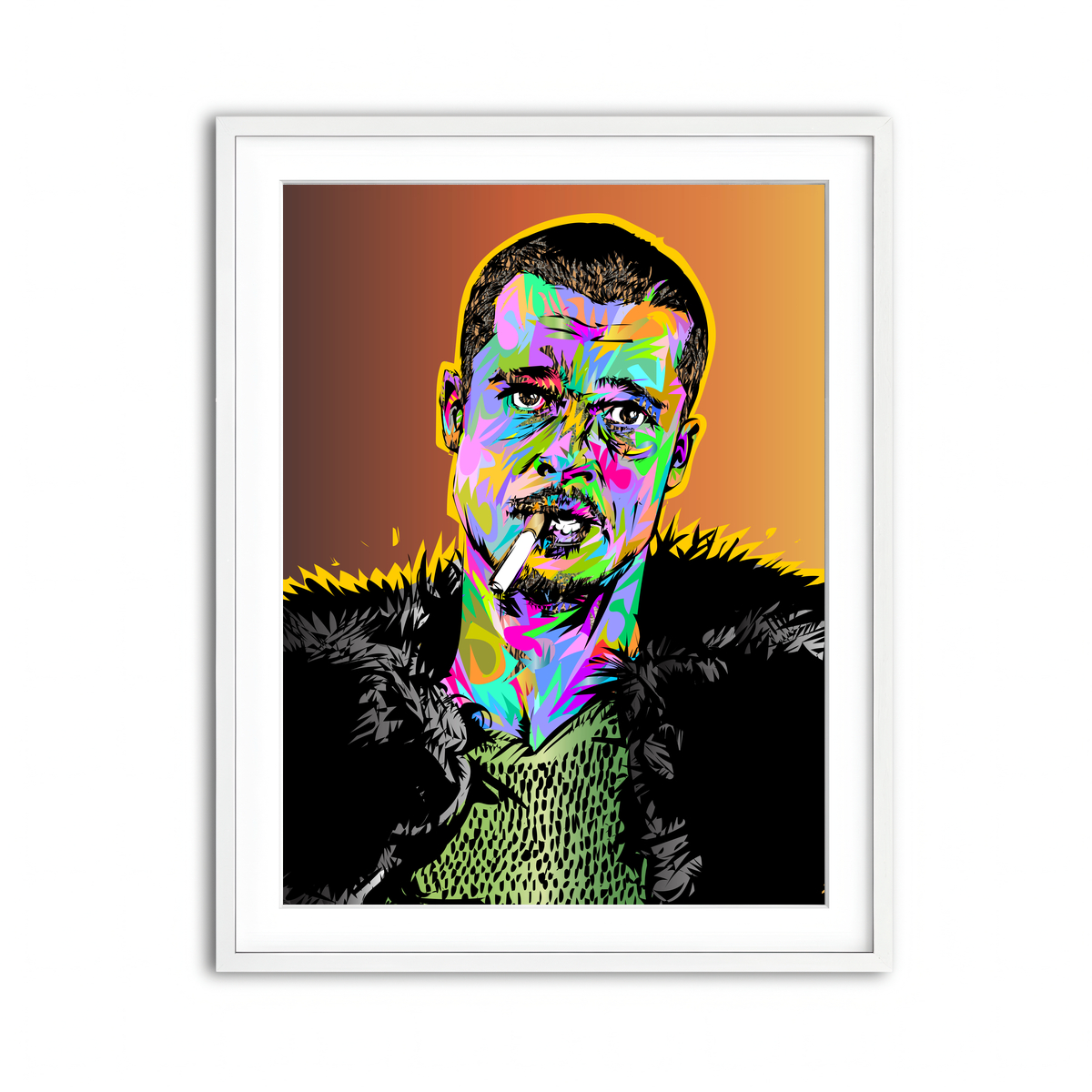 Framed Print 3x4 White