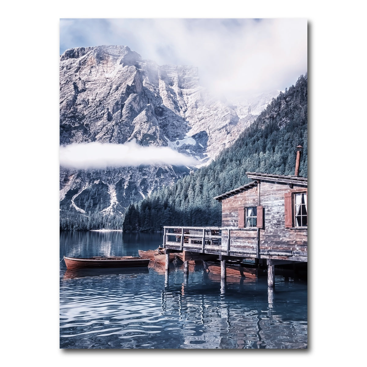 AUTO-MOCKUP WHITE | Braies Lake | 1 Piece | Gallery Wrap Canvas | group=3x4
