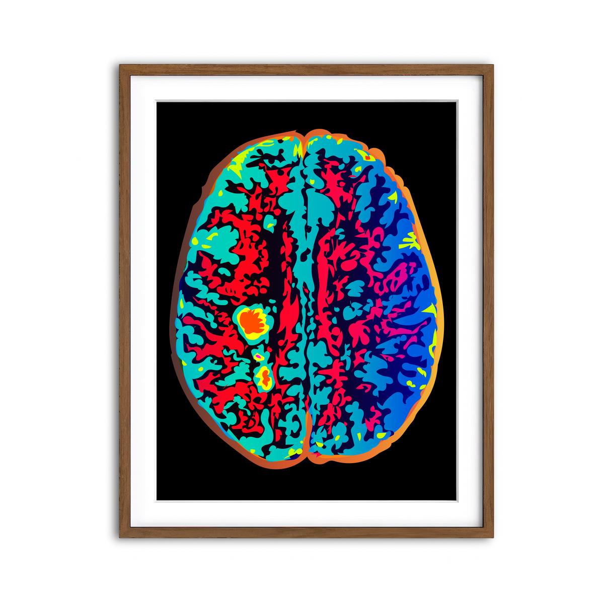 Framed Print 3x4 Walnut