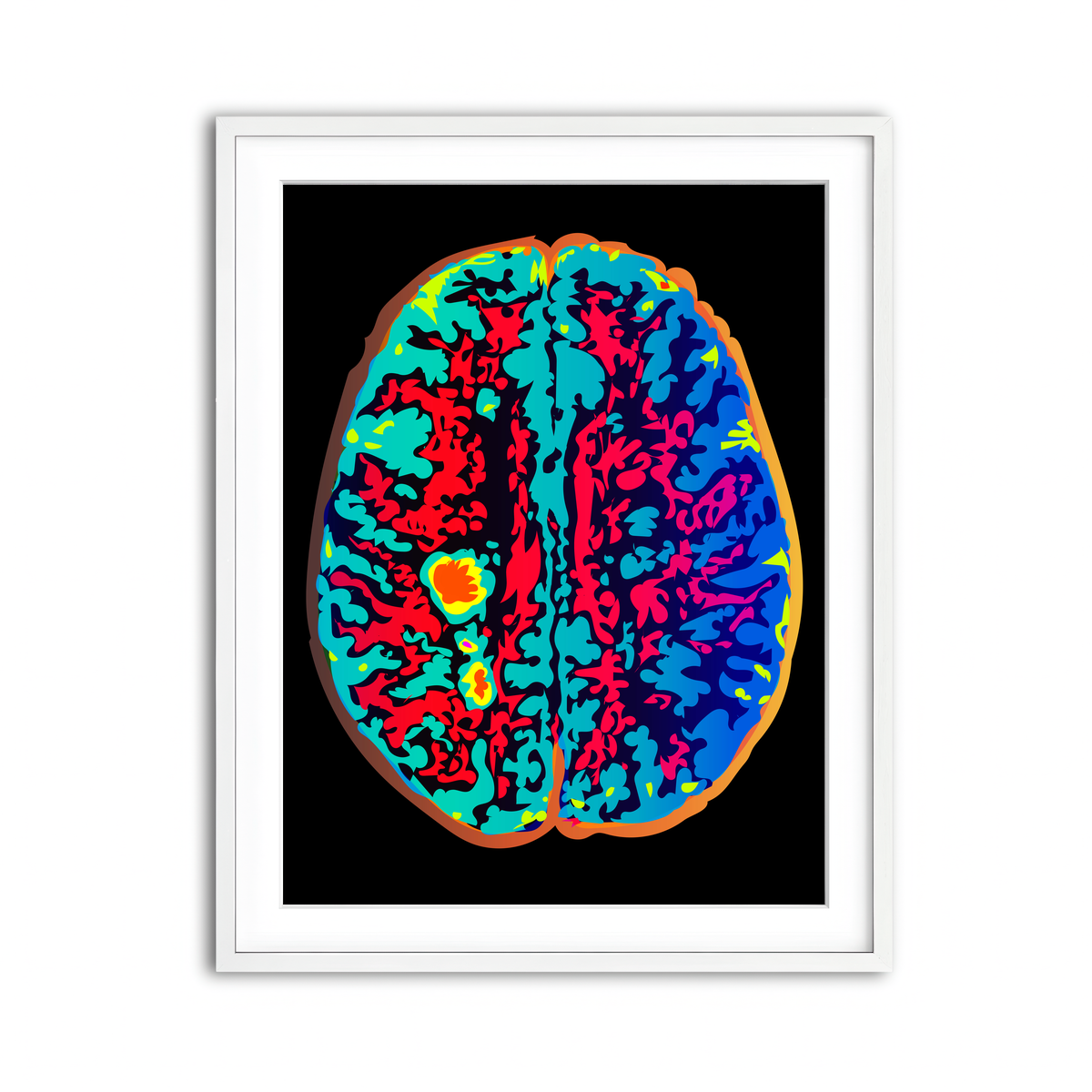 Framed Print 3x4 White