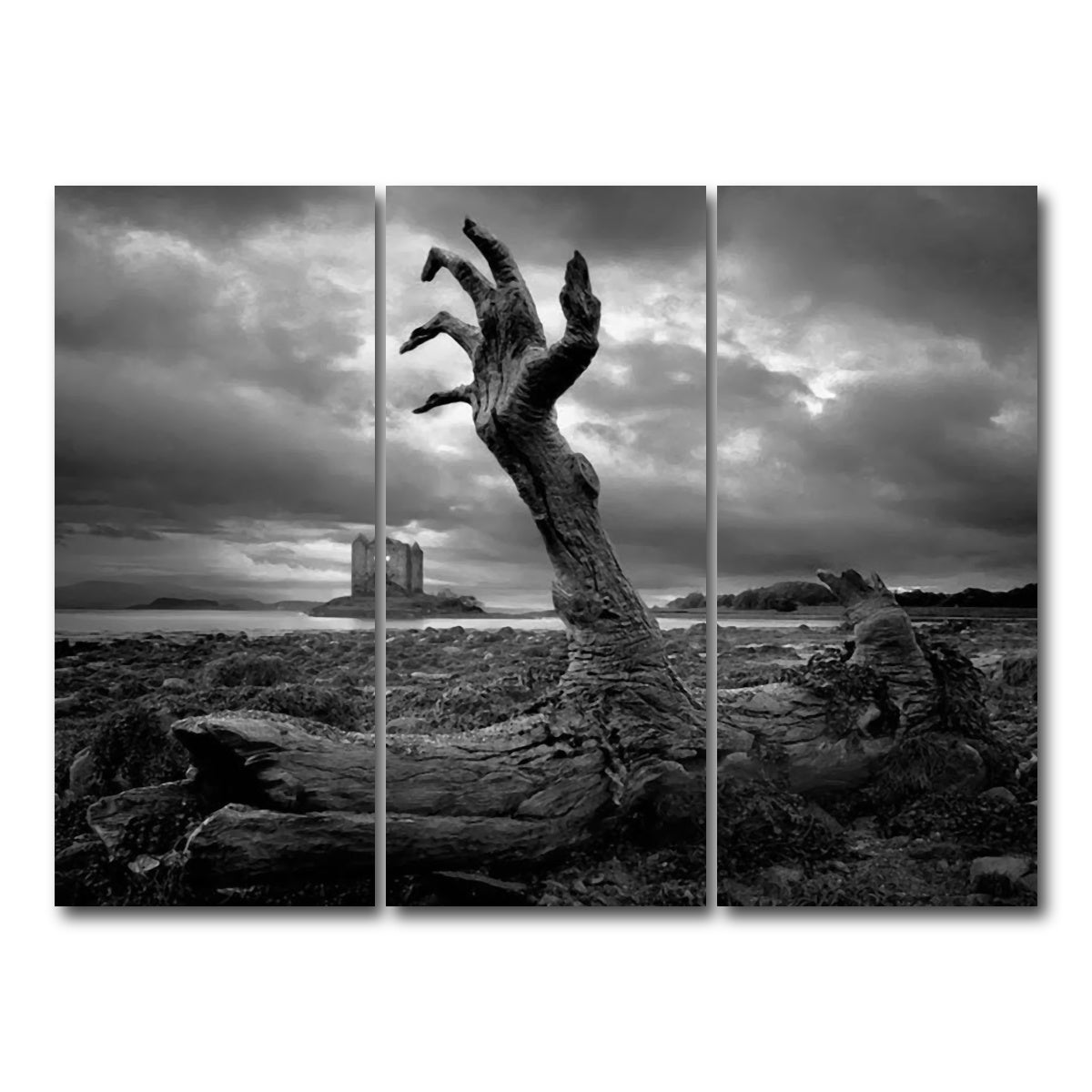AUTO-MOCKUP WHITE | Branch Hand | 3 Piece | Gallery Wrap Canvas | group=8x18
