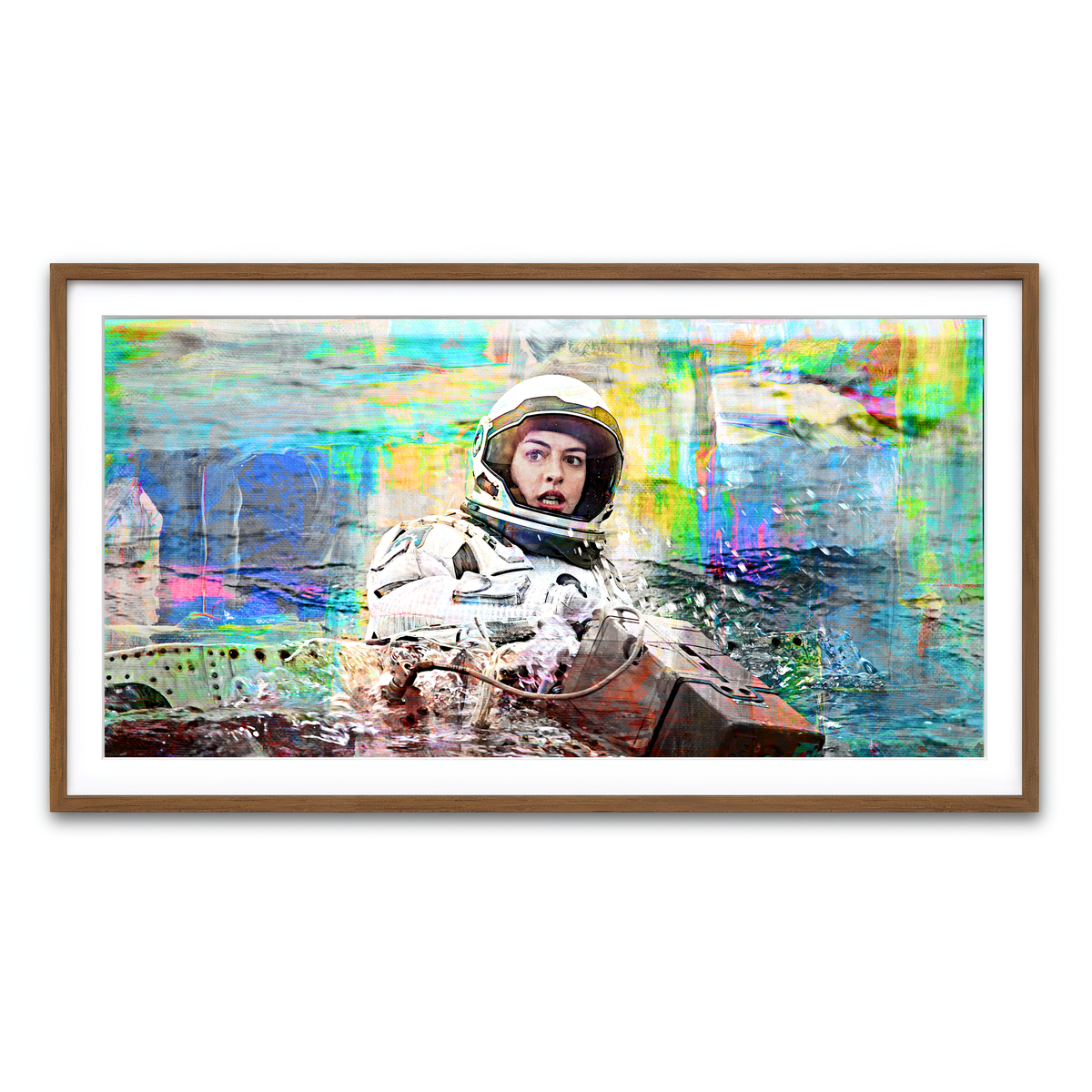 Framed Print 2x1 Walnut
