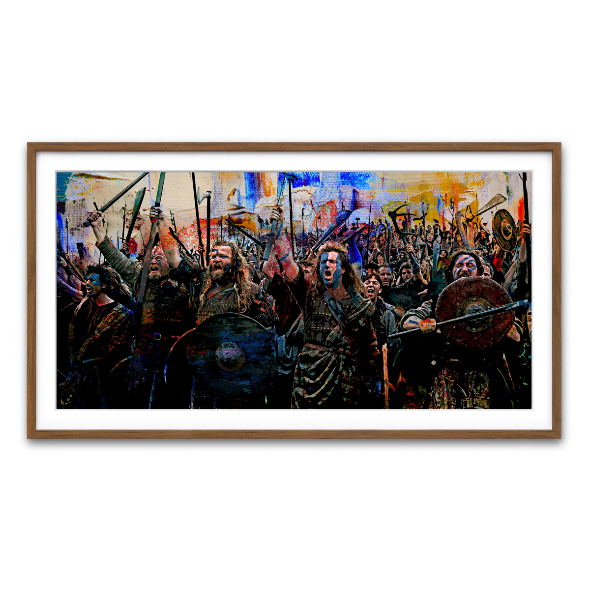 Framed Print 2x1 Walnut