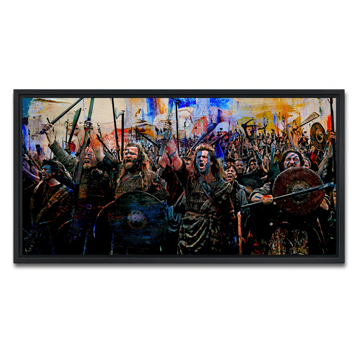 AUTO-MOCKUP WHITE | Braveheart Battle | 1 Piece | Black Framed Canvas | group=2x1