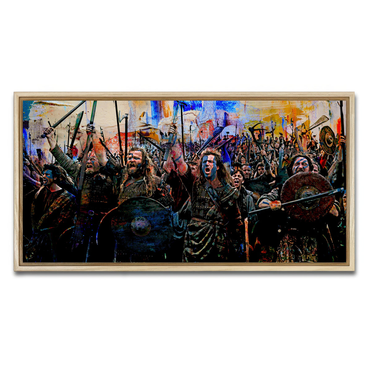 AUTO-MOCKUP WHITE | Braveheart Battle | 1 Piece | Natural Framed Canvas | group=2x1