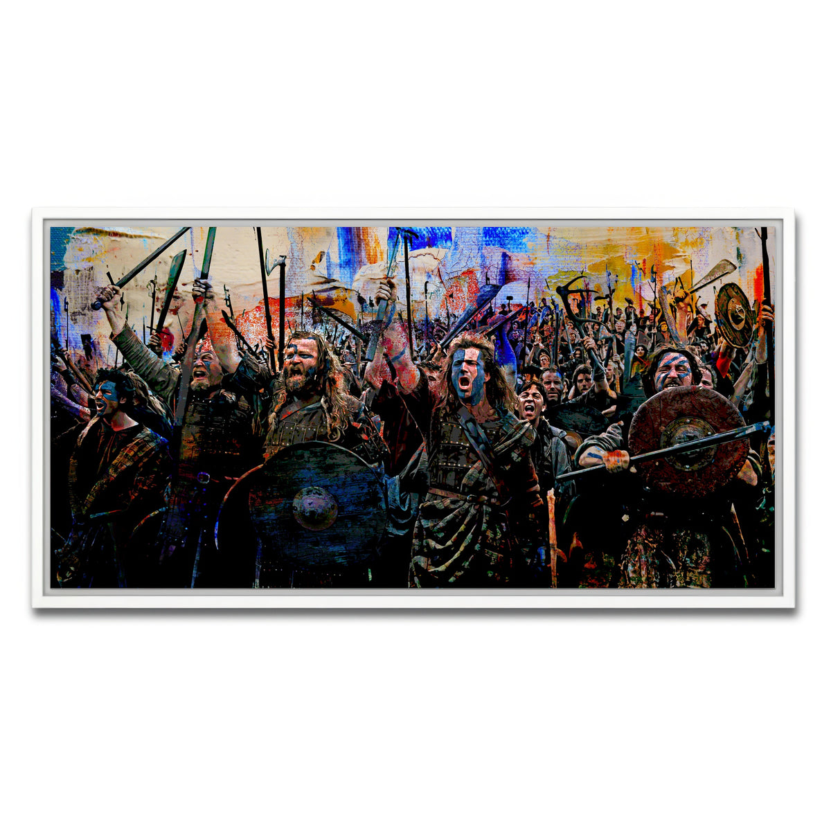 AUTO-MOCKUP WHITE | Braveheart Battle | 1 Piece | White Framed Canvas | group=2x1