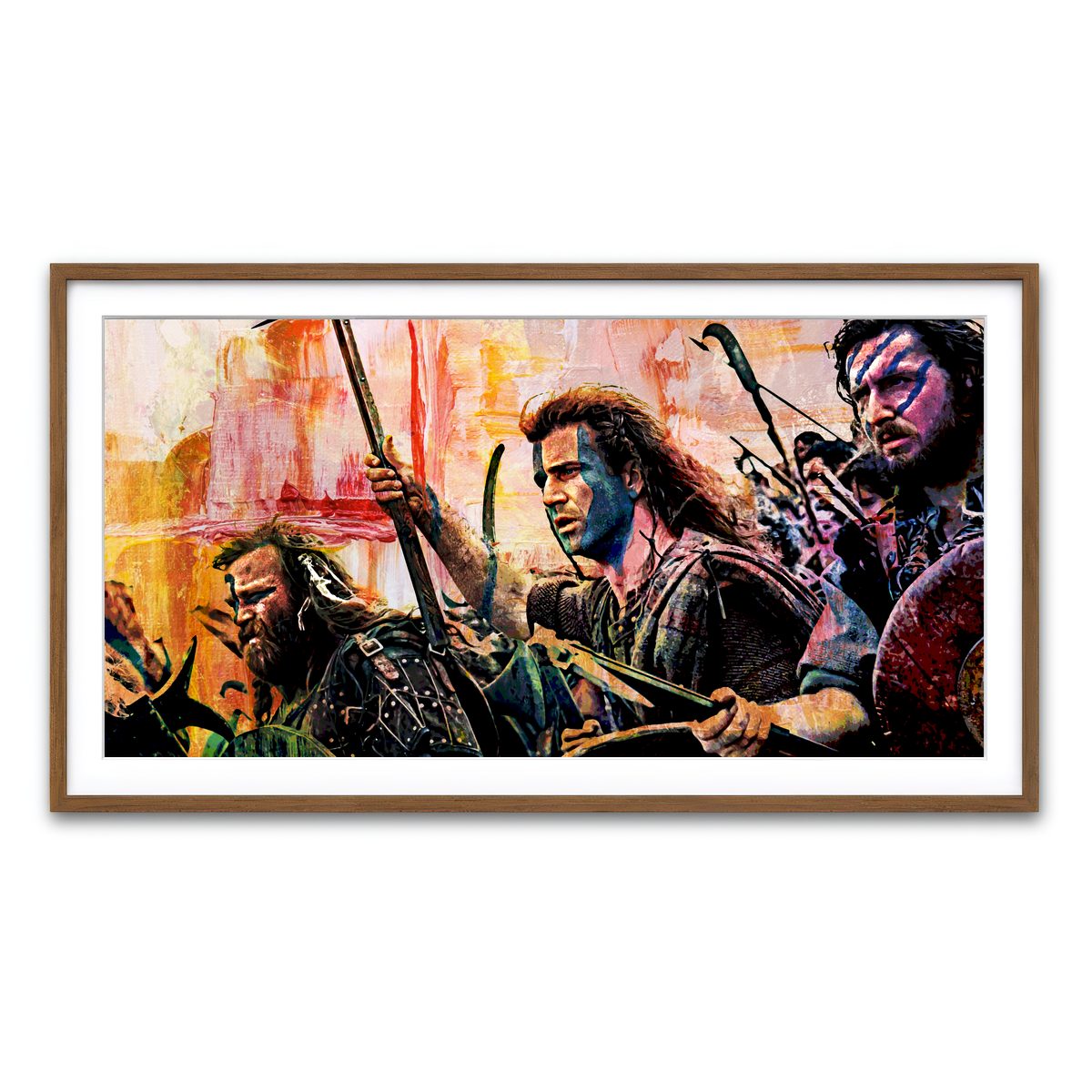 Framed Print 2x1 Walnut