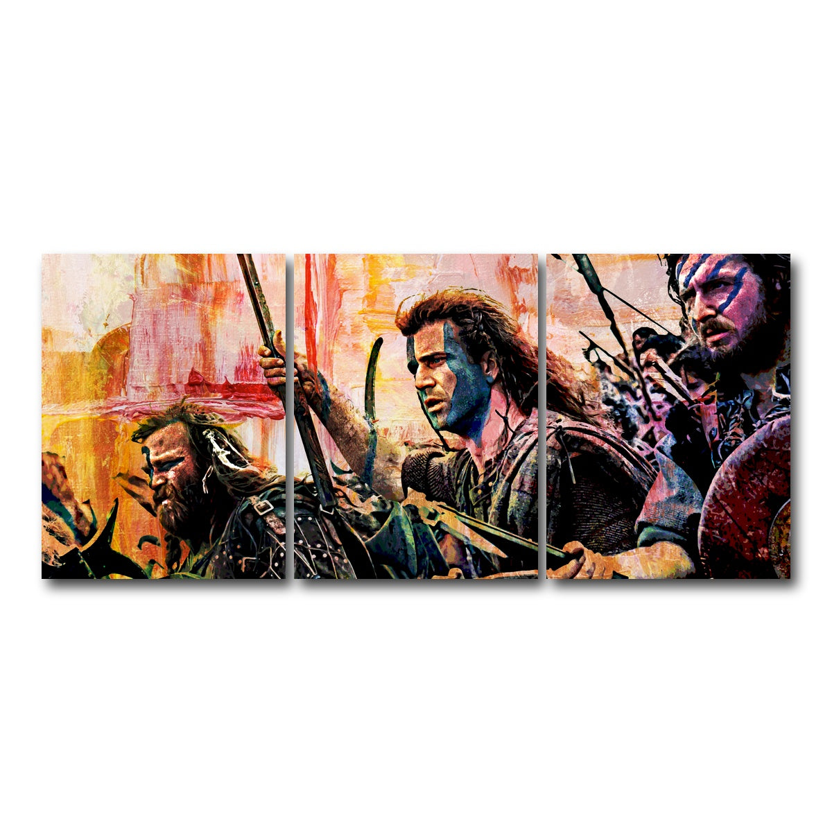 AUTO-MOCKUP WHITE | Braveheart | 3 Piece | Gallery Wrap Canvas | group=18x24