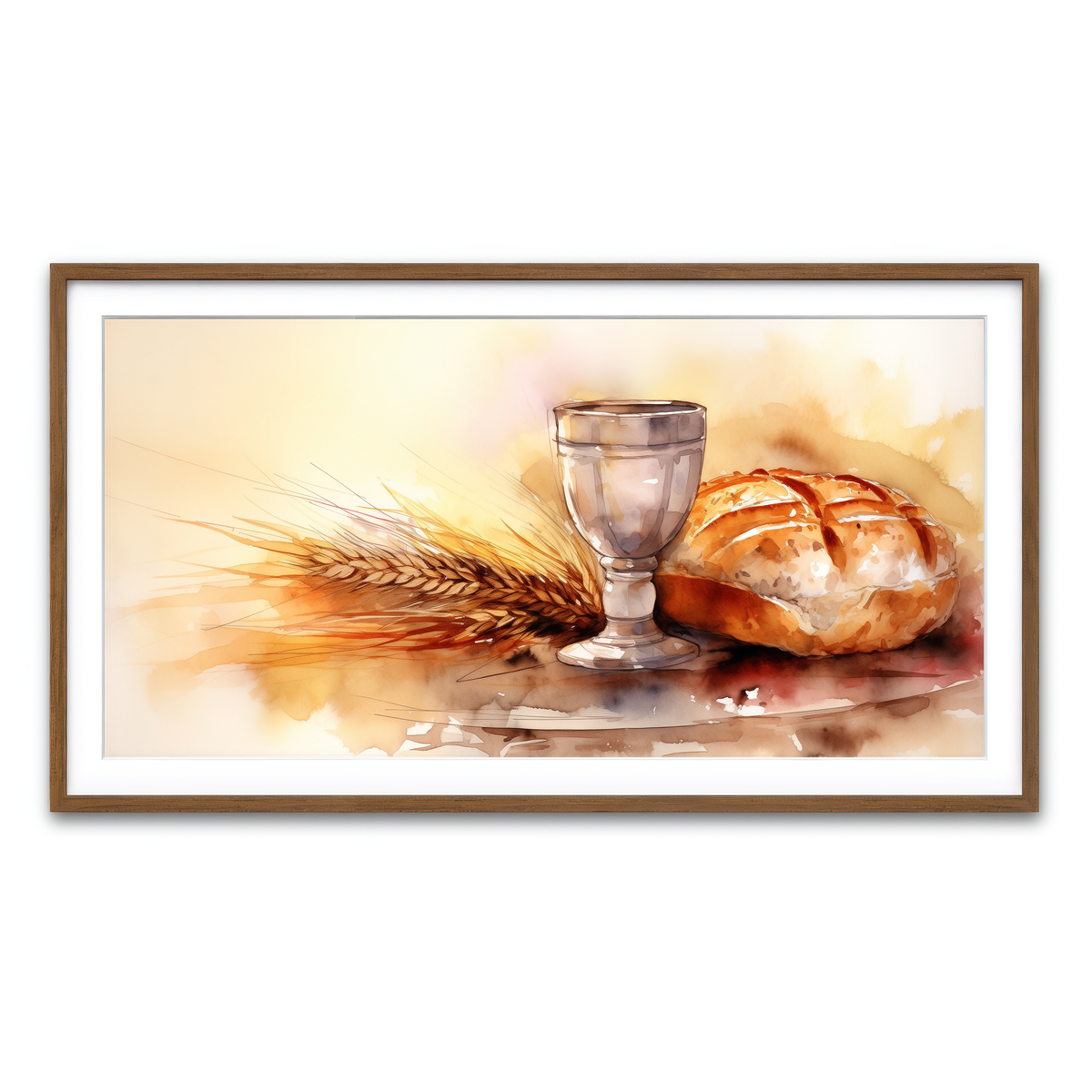 Framed Print 2x1 Walnut