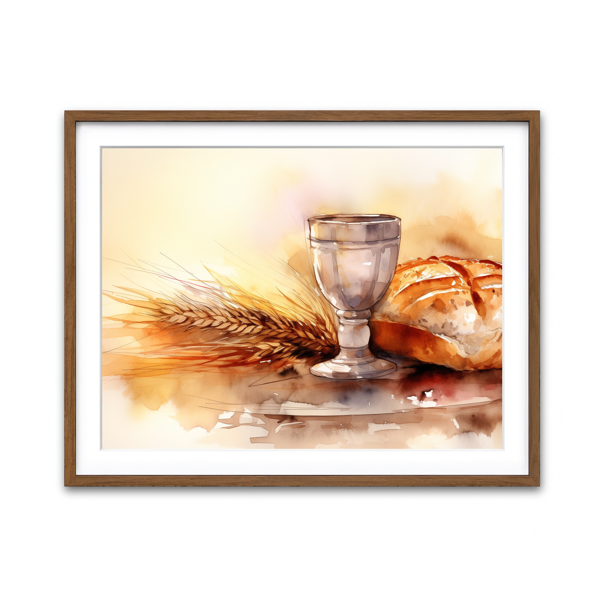 Framed Print 4x3 Walnut