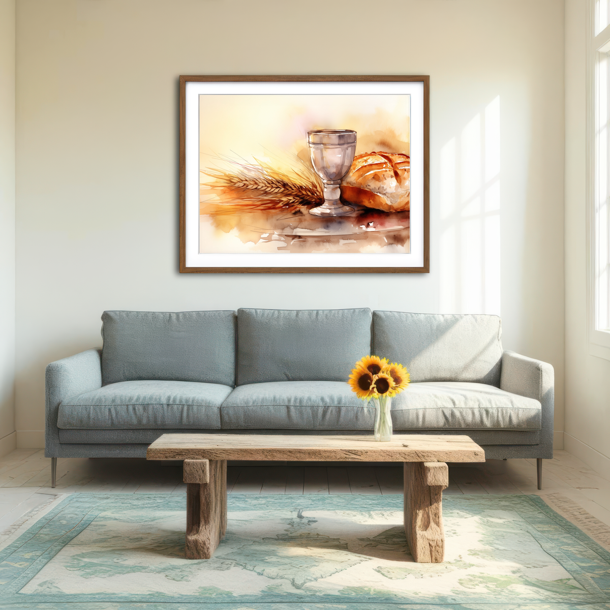 AUTO-MOCKUP ROOM | Bread & Wine Wall Art