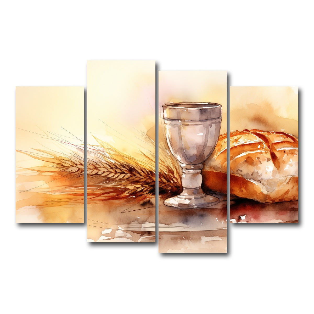 AUTO-MOCKUP WHITE | Bread & Wine | 4 Piece | Gallery Wrap Canvas | group=4_short
