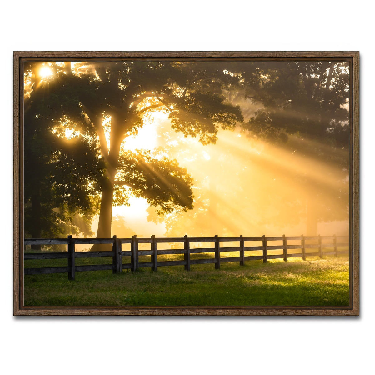 AUTO-MOCKUP WHITE | Break of Dawn | 1 Piece | Walnut Framed Canvas | group=4x3