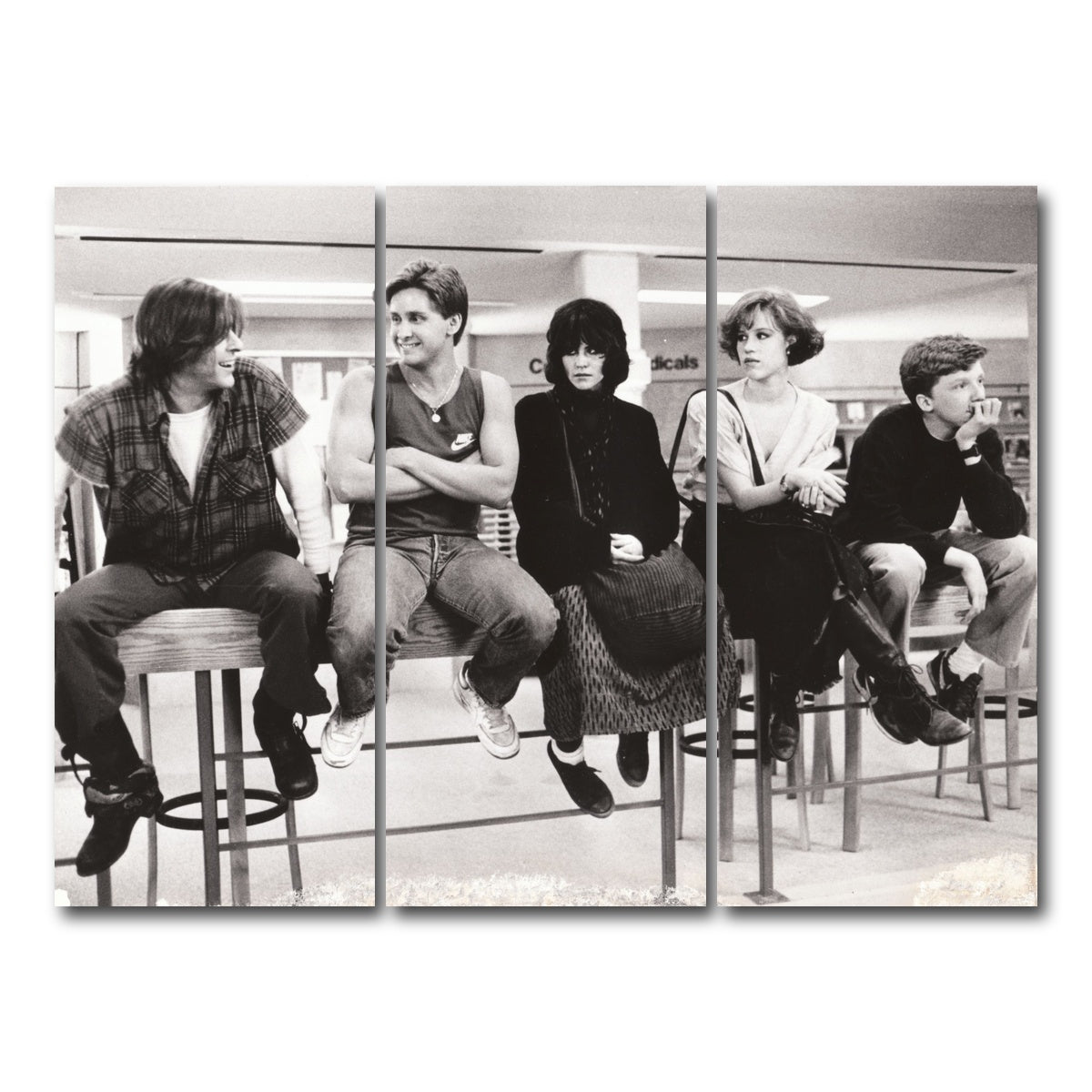 AUTO-MOCKUP WHITE | Breakfast Club | 3 Piece | Gallery Wrap Canvas | group=8x18