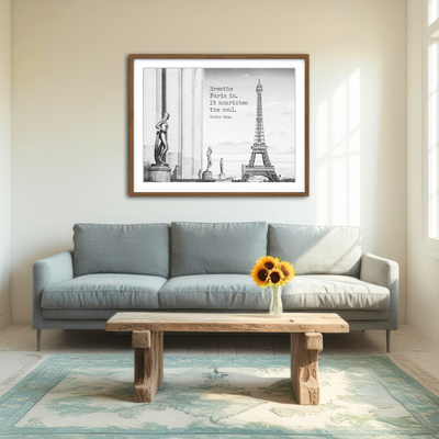 AUTO-MOCKUP ROOM | Breathe Paris in Wall Art