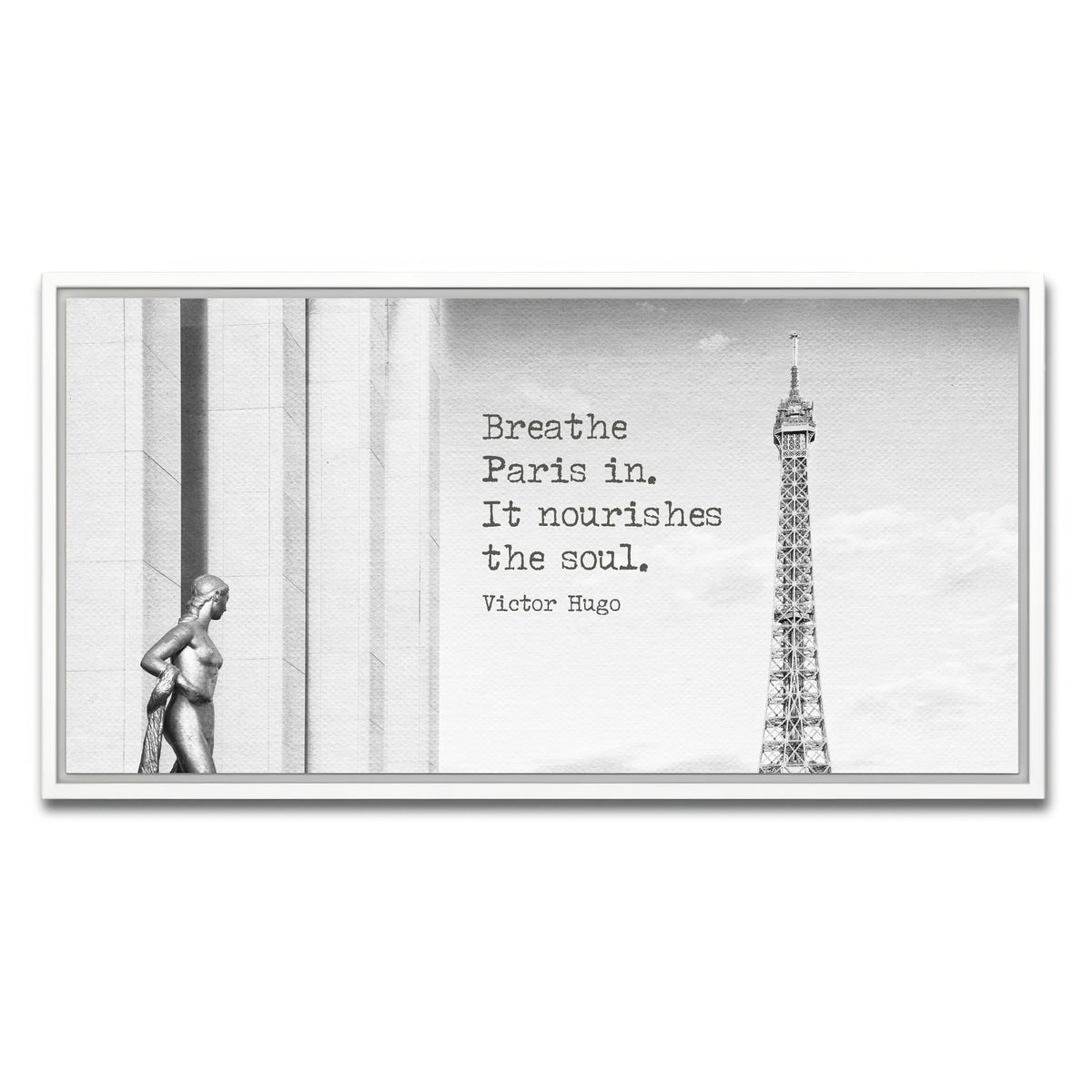 AUTO-MOCKUP WHITE | Breathe Paris in | 1 Piece | White Framed Canvas | group=2x1