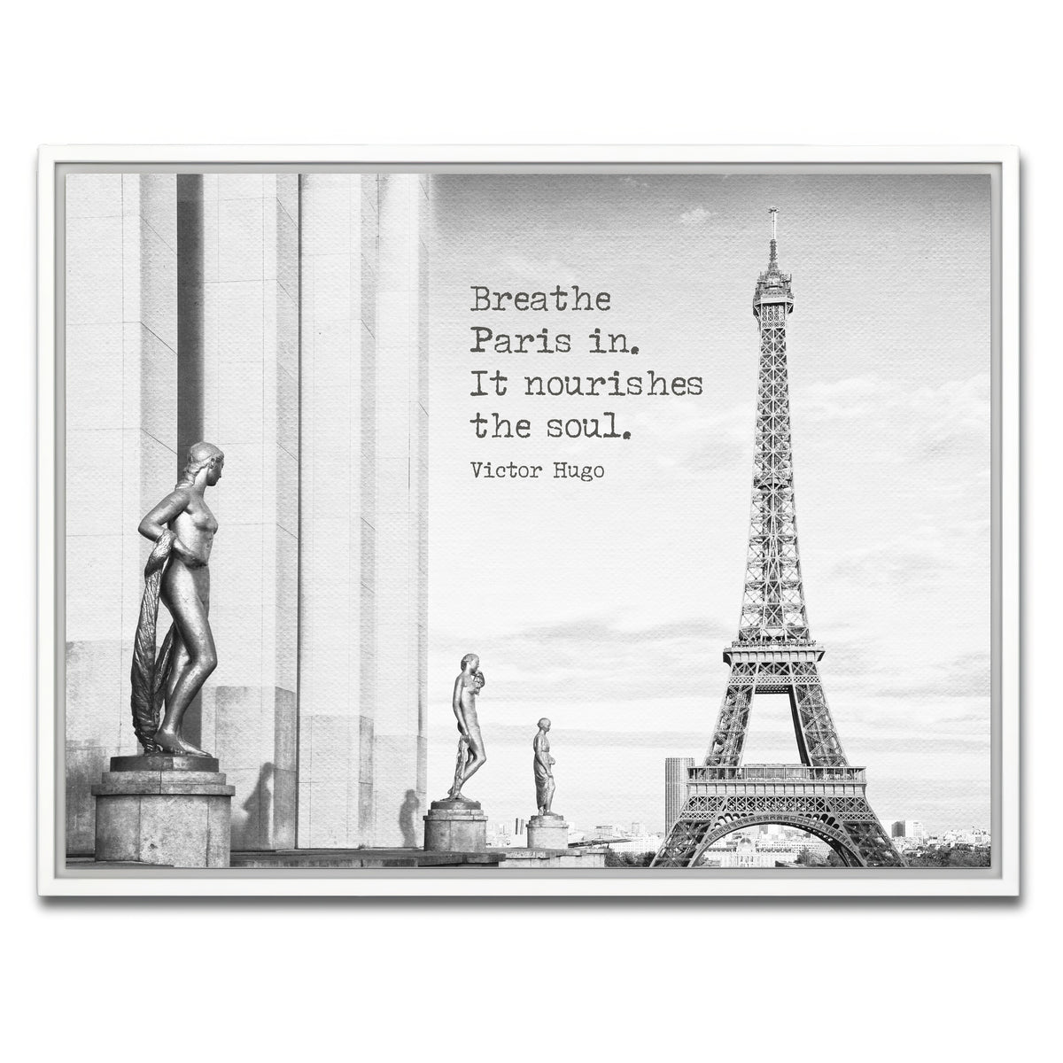 AUTO-MOCKUP WHITE | Breathe Paris in | 1 Piece | White Framed Canvas | group=4x3