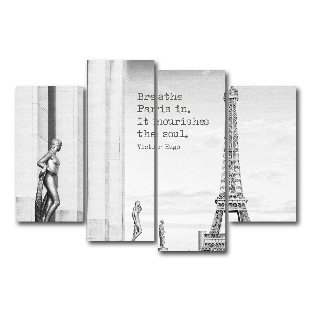 AUTO-MOCKUP WHITE | Breathe Paris in | 4 Piece | Gallery Wrap Canvas | group=4_short