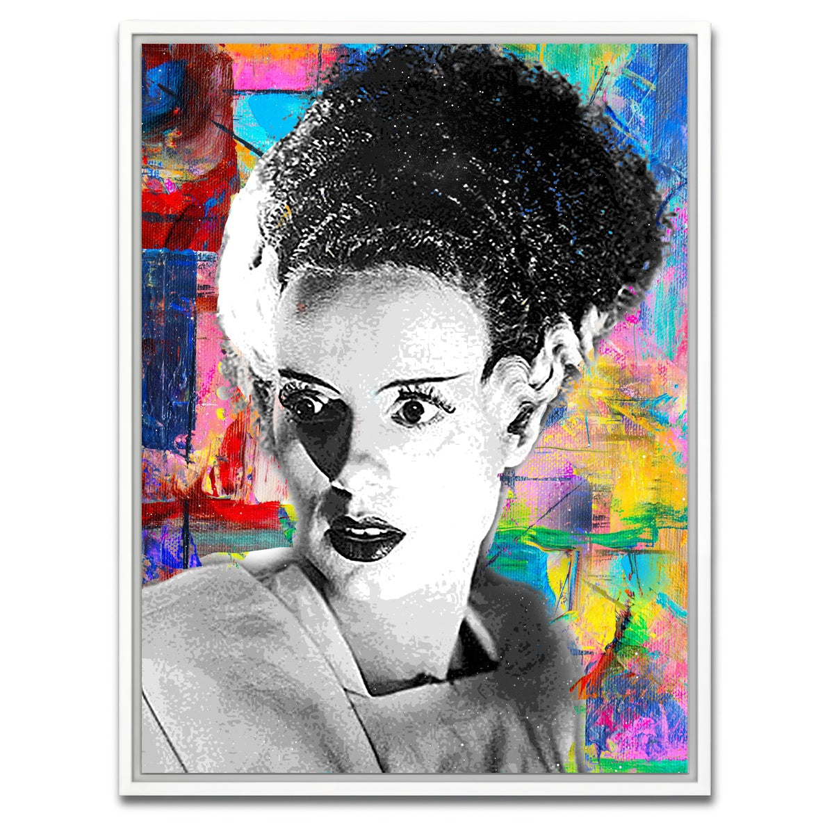 AUTO-MOCKUP WHITE | Bride of Frankenstein | 1 Piece | White Framed Canvas | group=3x4