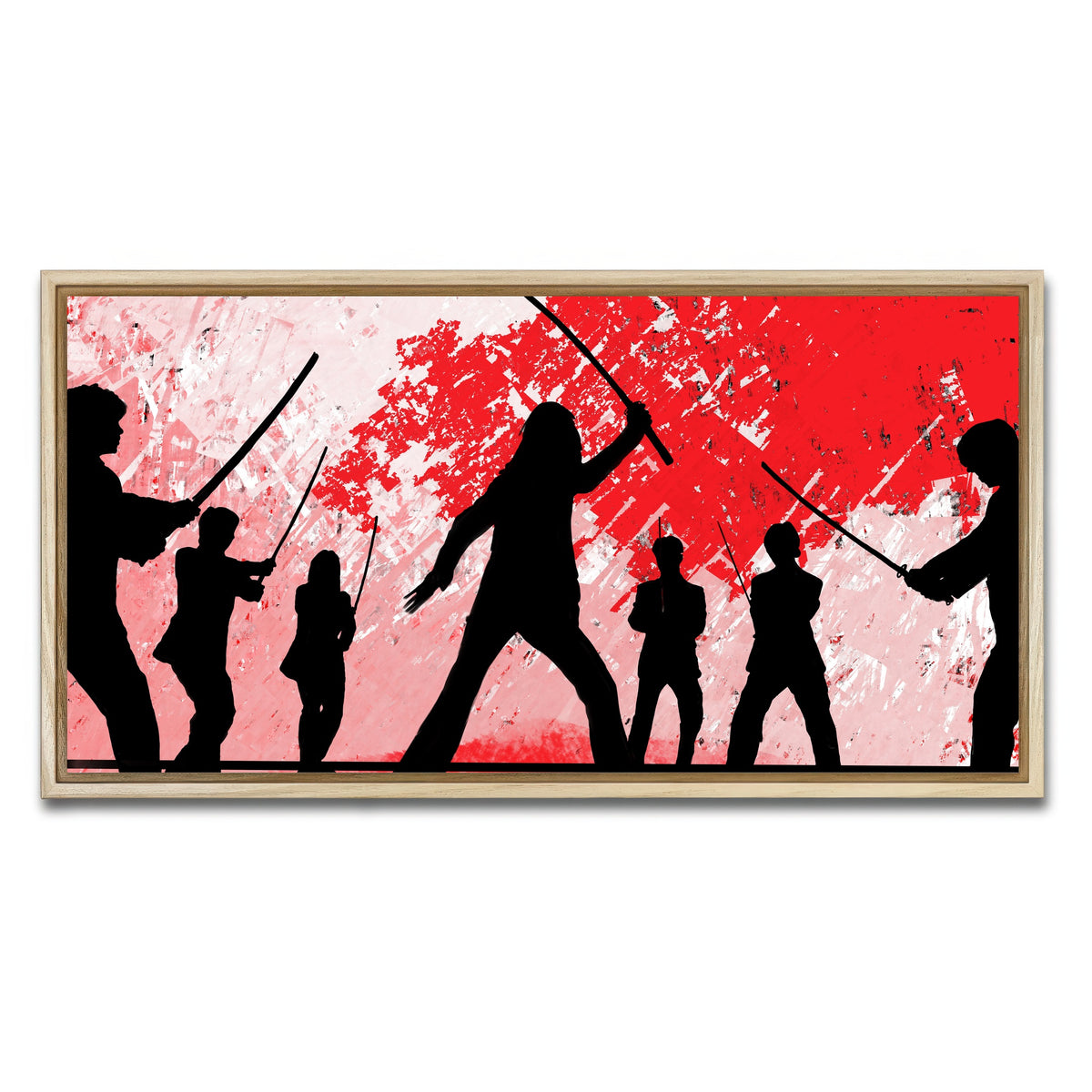 AUTO-MOCKUP WHITE | Bride vs Crazy 88 | 1 Piece | Natural Framed Canvas | group=2x1