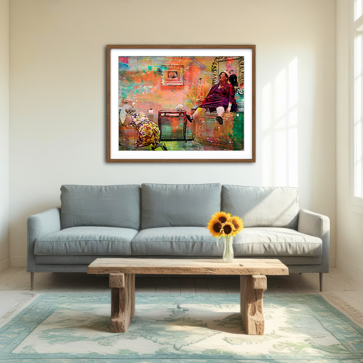 AUTO-MOCKUP ROOM | Bridesmaids Get Sick Wall Art