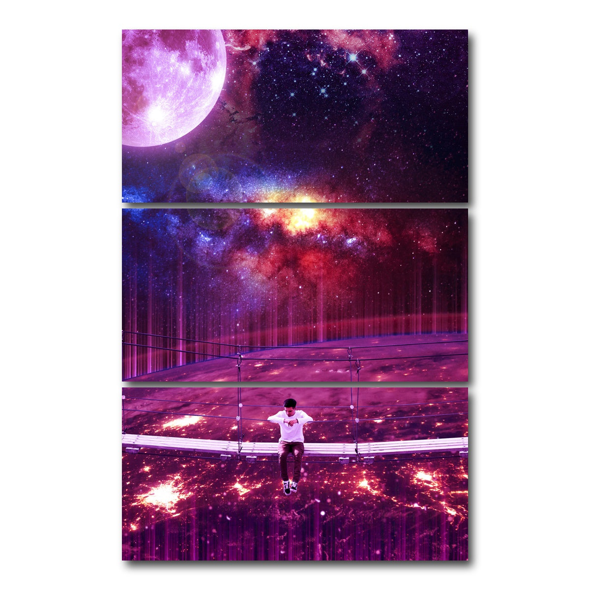 AUTO-MOCKUP WHITE | Bridge Space | 3 Piece | Gallery Wrap Canvas | group=12x24_stacked