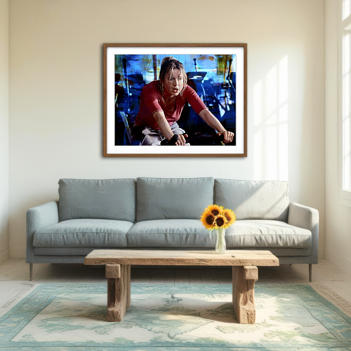 AUTO-MOCKUP ROOM | Bridget Jones Workout Wall Art