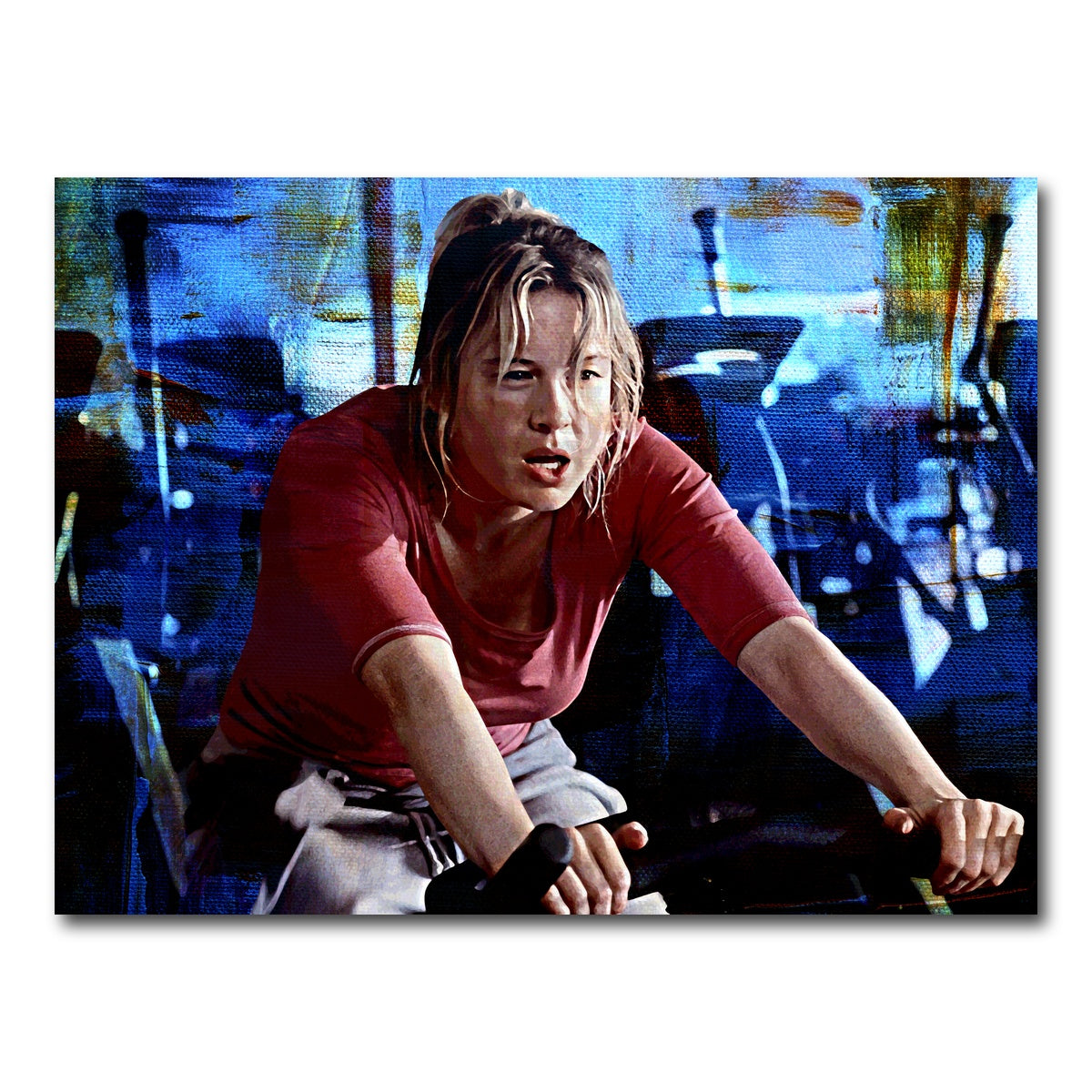 AUTO-MOCKUP WHITE | Bridget Jones Workout | 1 Piece | Gallery Wrap Canvas | group=4x3