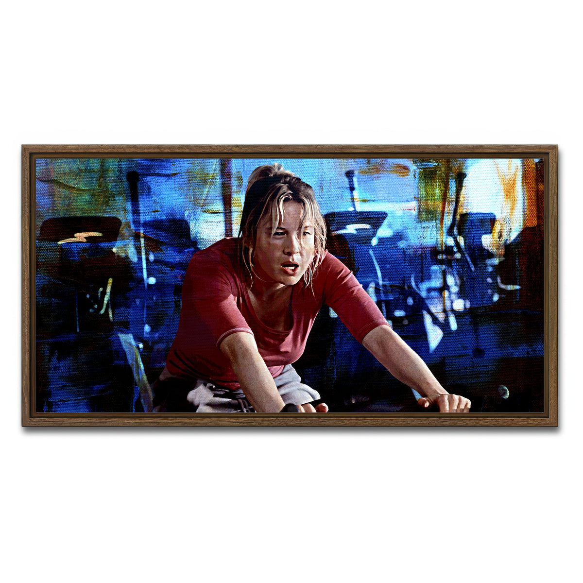 AUTO-MOCKUP WHITE | Bridget Jones Workout | 1 Piece | Walnut Framed Canvas | group=2x1