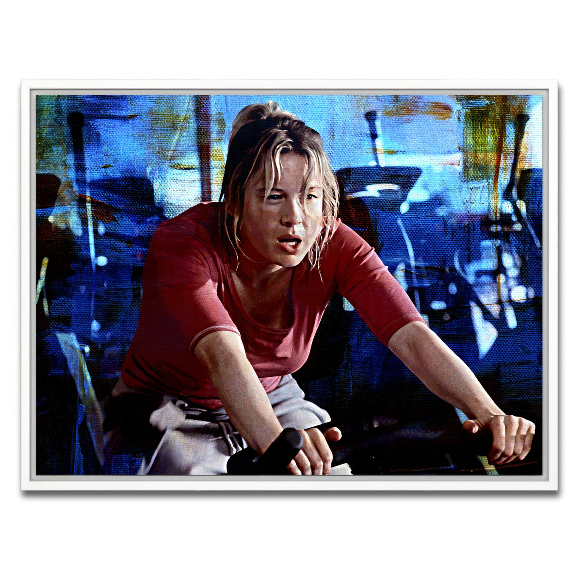 AUTO-MOCKUP WHITE | Bridget Jones Workout | 1 Piece | White Framed Canvas | group=4x3