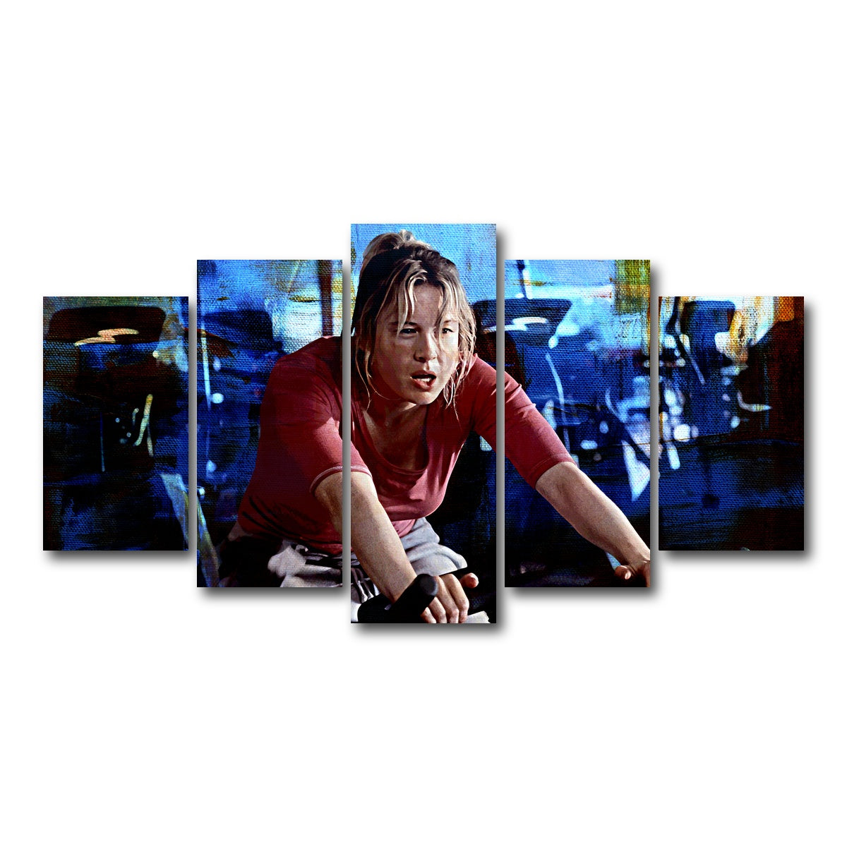 AUTO-MOCKUP WHITE | Bridget Jones Workout | 5 Piece | Gallery Wrap Canvas | group=5_normal