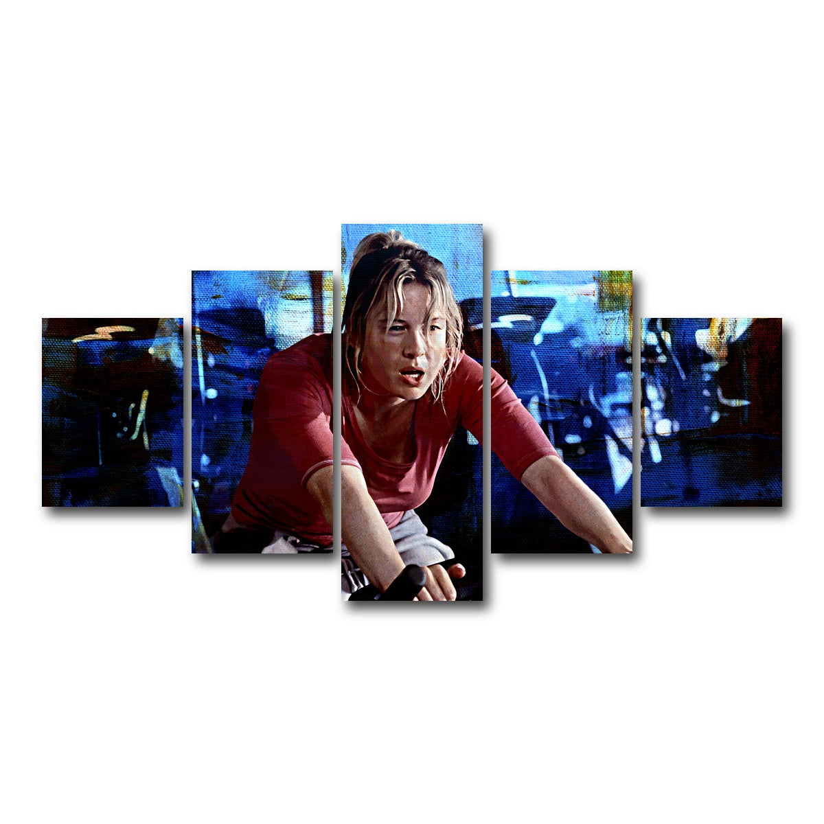 AUTO-MOCKUP WHITE | Bridget Jones Workout | 5 Piece | Gallery Wrap Canvas | group=5_short