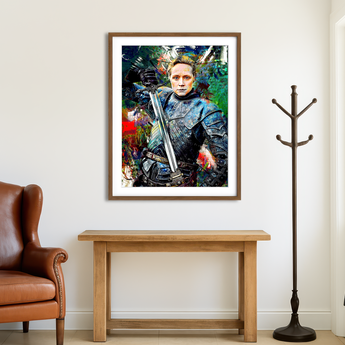 AUTO-MOCKUP ROOM | Brienne of Tarth Wall Art