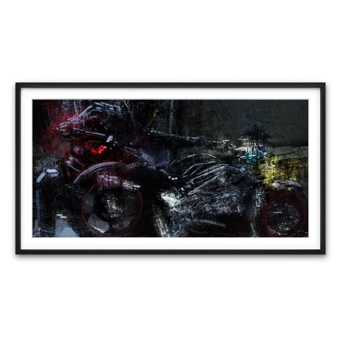 Framed Print 2x1 Black