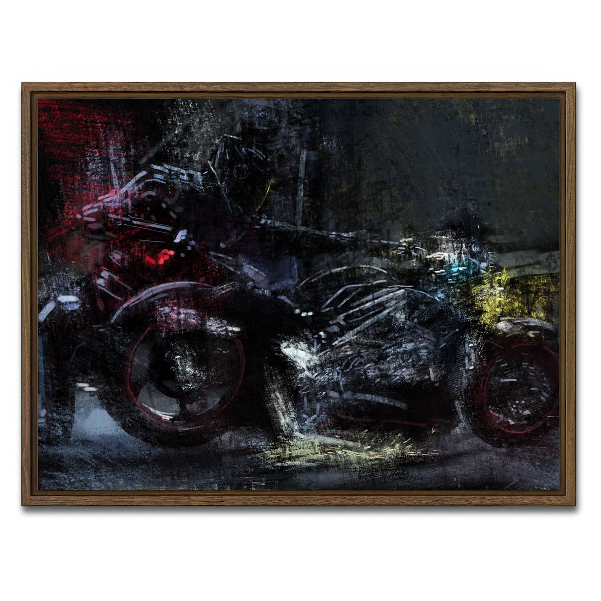 AUTO-MOCKUP WHITE | Brixton | 1 Piece | Walnut Framed Canvas | group=4x3