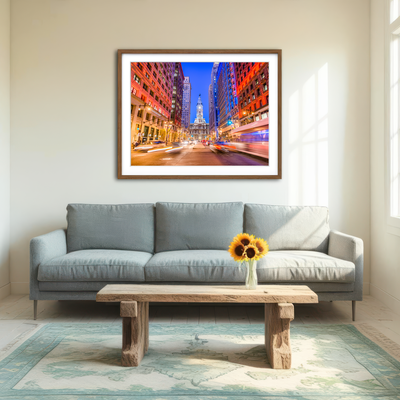 AUTO-MOCKUP ROOM | Broad Street with City Hall Wall Art