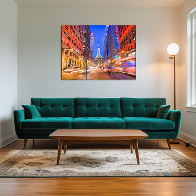 AUTO-MOCKUP ROOM | Broad Street with City Hall