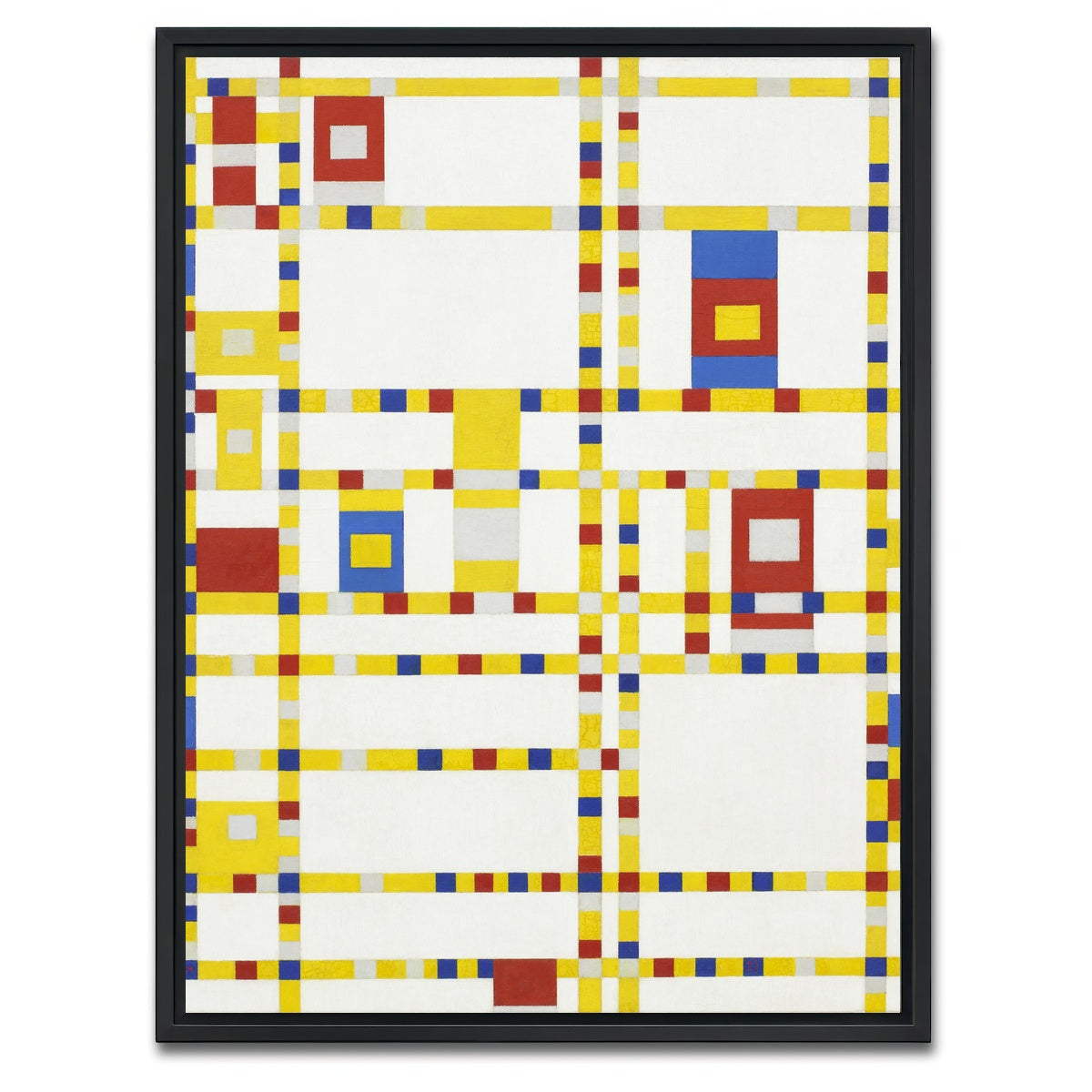 AUTO-MOCKUP WHITE | Broadway Boogie Woogie | 1 Piece | Black Framed Canvas | group=3x4